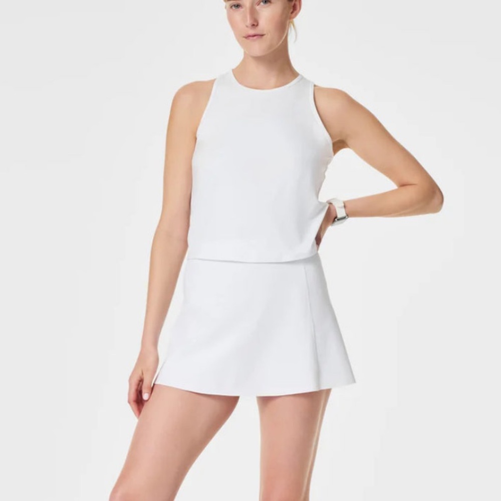 Two Spanx Butter Keyhole Tank Top Activewear Black White Medium - Picture 9 of 9